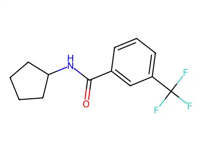N-cyclopentyl-3-(trifluoromethyl)benzamide structure