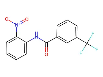 N-(2-nitrophenyl)-3-(trifluoromethyl)benzamide structure