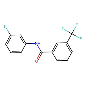 N-(3-fluorophenyl)-3-(trifluoromethyl)benzamide structure