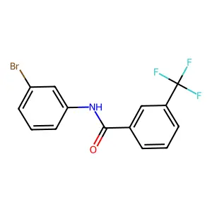 N-(3-bromophenyl)-3-(trifluoromethyl)benzamide structure