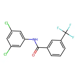 N-(3,5-dichlorophenyl)-3-(trifluoromethyl)benzamide structure