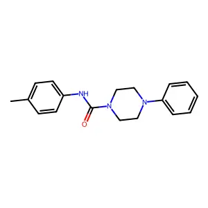 N-(4-methylphenyl)-4-phenylpiperazine-1-carboxamide structure