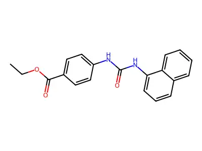 Ethyl 4-(3-(naphthalen-1-YL)ureido)benzoate structure