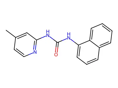 1-(4-Methylpyridin-2-yl)-3-naphthalen-1-ylurea structure