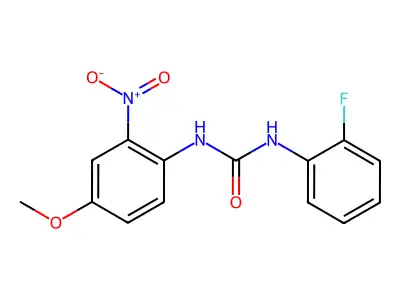1-(2-Fluorophenyl)-3-(4-methoxy-2-nitrophenyl)urea structure