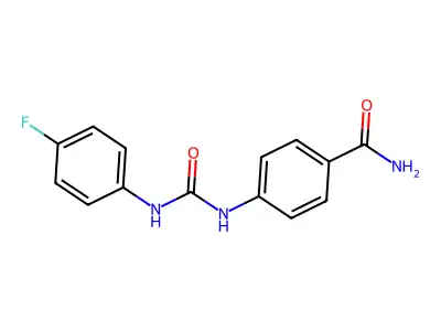 4-[(4-Fluorophenyl)carbamoylamino]benzamide structure