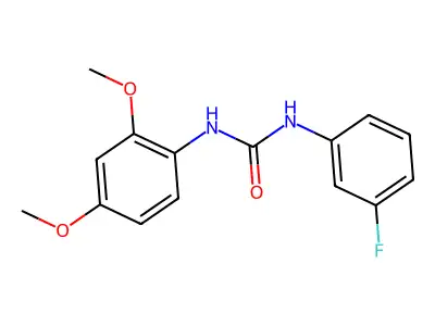 1-(2,4-Dimethoxyphenyl)-3-(3-fluorophenyl)urea structure
