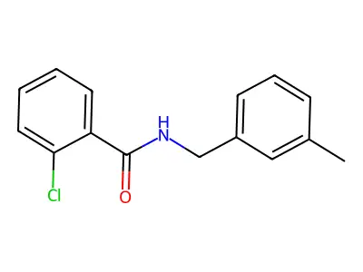 2-chloro-N-(3-methylbenzyl)benzamide structure