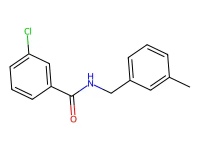 3-chloro-N-(3-methylbenzyl)benzamide structure