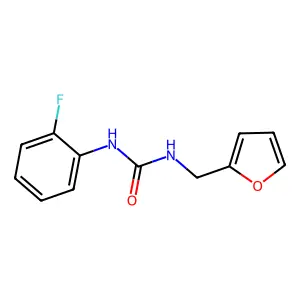 1-(2-Fluorophenyl)-3-[(furan-2-yl)methyl]urea structure