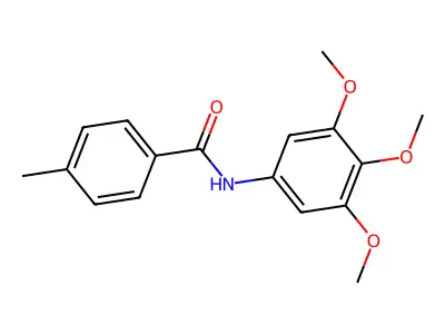 4-methyl-N-(3,4,5-trimethoxyphenyl)benzamide structure