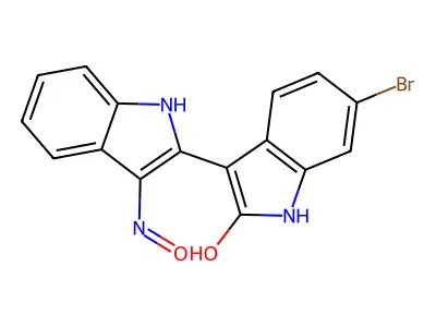 6-Bromoindirubin-3'-oxime structure