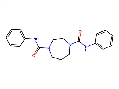 N1,N4-diphenyl-1,4-diazepane-1,4-dicarboxamide structure