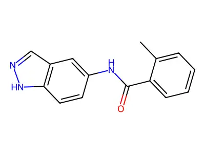 N-(1H-indazol-5-yl)-2-methylbenzamide structure