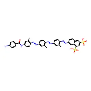 1,3-Naphthalenedisulfonic acid, 7-((4-((4-((4-((4-aminobenzoyl)amino)-2-methylphenyl)azo)-2-methylphenyl)azo)-2-methylphenyl)azo)- structure
