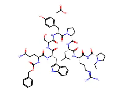 C60H82N14O13.7/2C2H4O2.5/2H2O structure