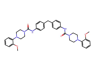 Diphenylmethane-4,4'-diisocyanate-MOPP-adduct structure
