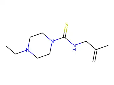 1-Piperazinecarbothioamide, 4-ethyl-N-(2-methyl-2-propenyl)- structure