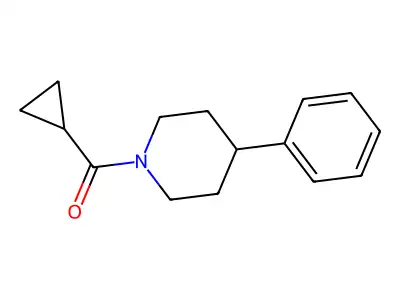 1-Cyclopropanecarbonyl-4-phenylpiperidine structure