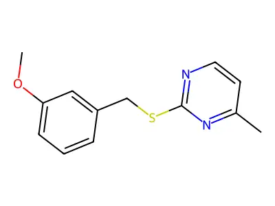 2-[(3-Methoxybenzyl)sulfanyl]-4-methylpyrimidine structure