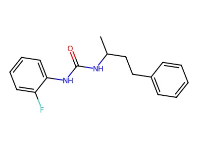 1-(2-Fluorophenyl)-3-(4-phenylbutan-2-yl)urea structure