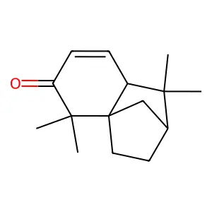 2,2,7,7-Tetramethyltricyclo[6.2.1.0(1,6)]undec-4-en-3-one structure
