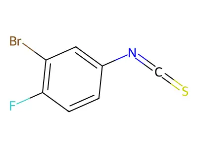 3-Bromo-4-fluorophenyl isothiocyanate structure
