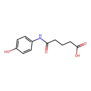 5-(4-Hydroxyanilino)-5-oxopentanoic acid structure