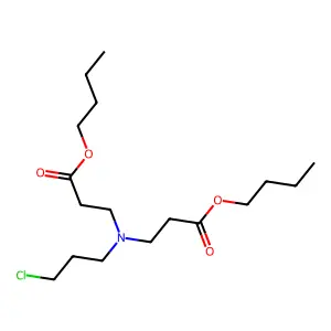 beta-Alanine, N-(3-butoxy-3-oxopropyl)-N-(3-chloropropyl)-, butyl ester structure