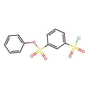 Benzenesulfonic acid, 3-(chlorosulfonyl)-, phenyl ester structure
