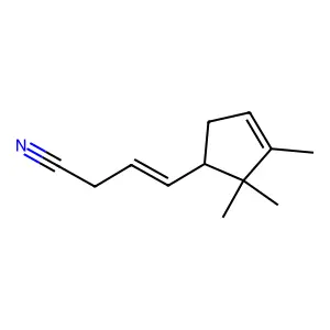 3-Butenenitrile, 4-(2,2,3-trimethyl-3-cyclopenten-1-yl)- structure