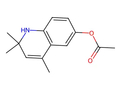 2,2,4-Trimethyl-1,2-dihydroquinolin-6-yl acetate structure