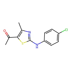 1-[2-(4-Chloroanilino)-4-methyl-1,3-thiazol-5-yl]ethan-1-one structure