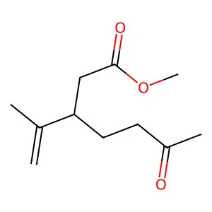 Methyl 6-oxo-3-(prop-1-en-2-yl)heptanoate structure