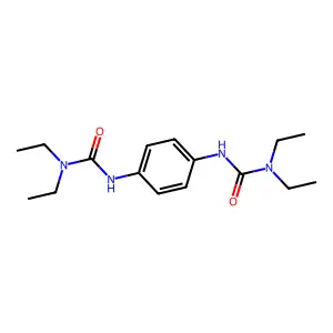 Urea, N,N''-1,4-phenylenebis[N',N'-diethyl- structure