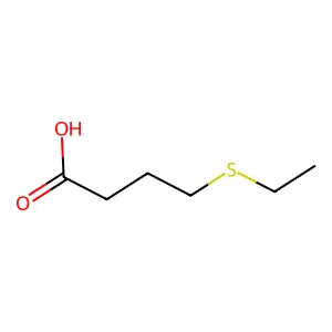 4-乙硫基丁酸 structure