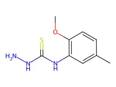 4-(2-Methoxy-5-methylphenyl)-3-thiosemicarbazide structure