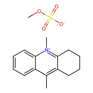 Acridinium, 1,2,3,4-tetrahydro-9,10-dimethyl-, methyl sulfate structure