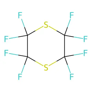 Octafluoro-p-dithiane structure