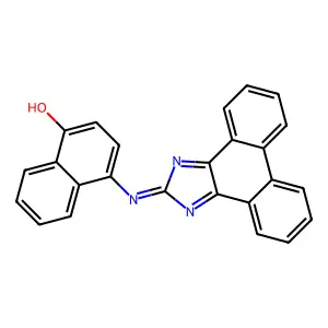 4-(1H-Phenanthro(9,10-d)imidazol-2-ylimino)-1(4H)-naphthalenone structure