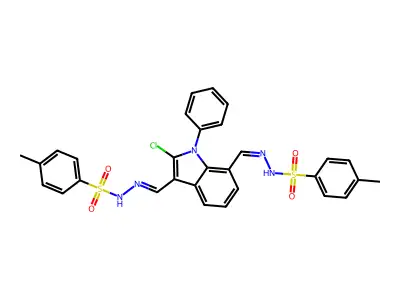 N-[(Z)-[2-chloro-3-[(E)-[(4-methylphenyl)sulfonylhydrazinyli structure