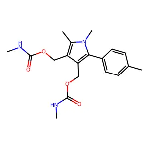[1,2-dimethyl-4-(methylcarbamoyloxymethyl)-5-(4-methylphenyl structure