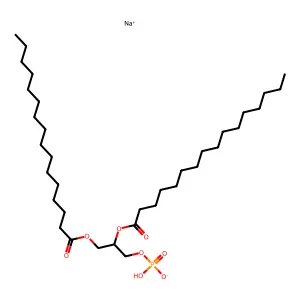 二棕榈酰磷脂酸钠盐 structure