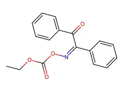 1,2-Diphenyl-1,2-ethanedione 1-(O-(ethoxycarbonyl)oxime) structure