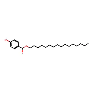 Hexadecyl 4-hydroxybenzoate structure