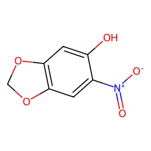6-Nitro-1,3-benzodioxol-5-ol structure