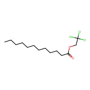 2,2,2-Trichloroethyl dodecanoate structure