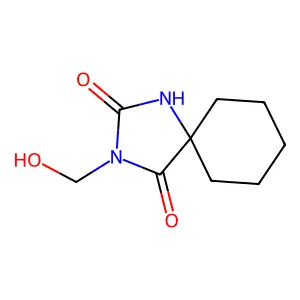 1,3-Diazaspiro(4.5)decane-2,4-dione, 3-(hydroxymethyl)- structure