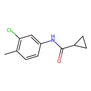 3'-Chloro-4'-methyl-1-cyclopropanecarboxanilide structure