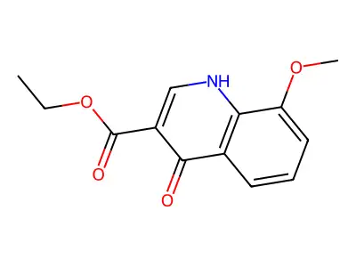 Ethyl 4-hydroxy-8-methoxyquinoline-3-carboxylate structure